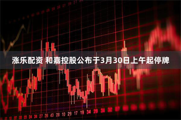 涨乐配资 和嘉控股公布于3月30日上午起停牌